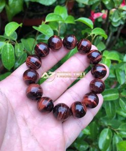 Vòng tay đá mắt hổ nâu đỏ