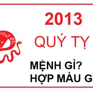 Sinh năm 2013 mệnh gì